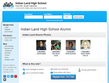 Tablet Screenshot of indianlandhighschool.org